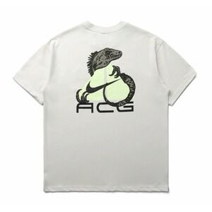 *NWT‎ Men Size SMALL Nike ACG Dri-Fit Iguana Phantom White T-Shirt (HJ0884-030)